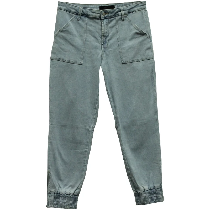 Elegant And Simple J Brand Arkin Cropped Jeans in Light Blue Cotton