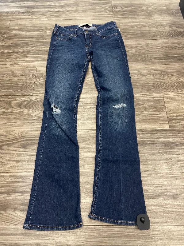 Casual Elegance Jeans Boot Cut By Hollister In Blue, Size: 4