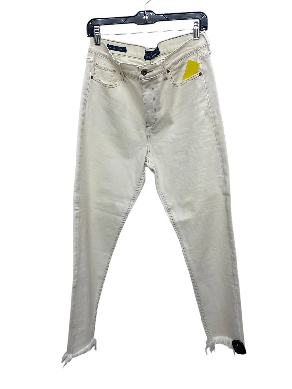 Easy Chic Jeans Boot Cut By Lucky Brand In White Denim, Size: 10
