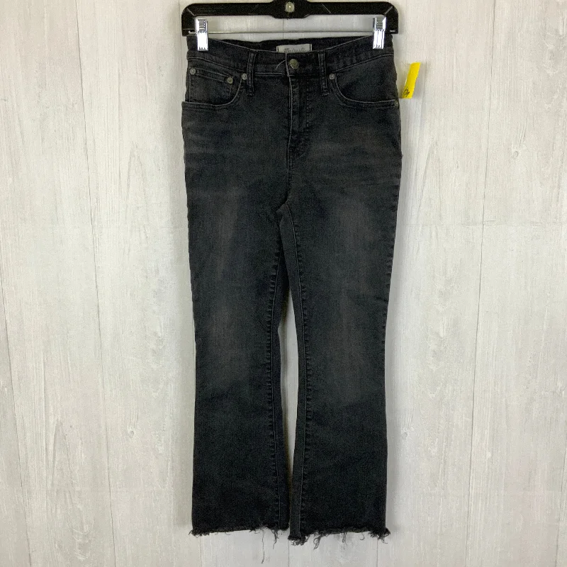 High-end Customization Jeans Boot Cut By Madewell In Black Denim, Size: 2