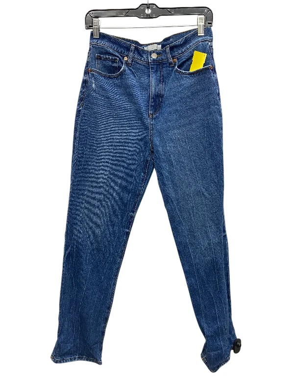 Cozy Layers Jeans Boyfriend By Loft In Blue Denim, Size: 4