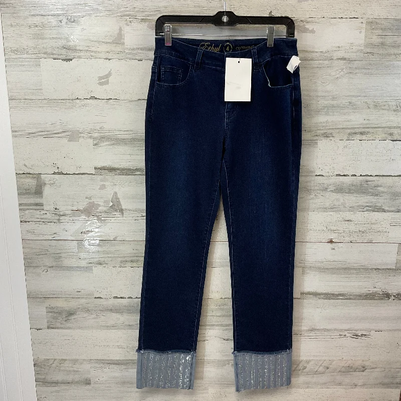 Trendy And Casual Jeans Cropped By Ethyl In Blue Denim, Size: 4