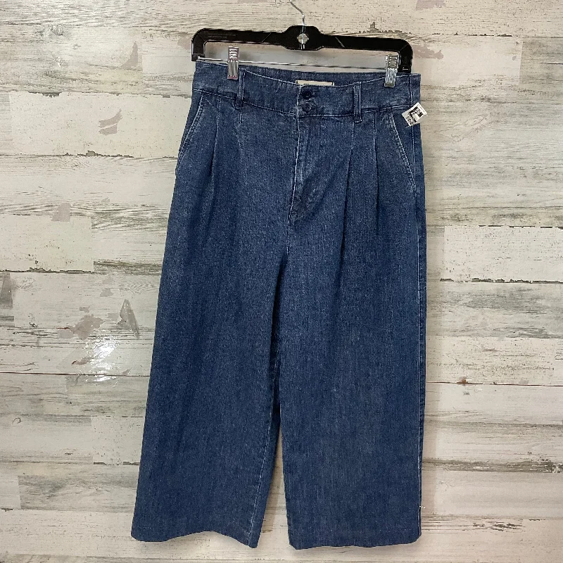 Cozy Vibes Jeans Cropped By Madewell In Blue Denim, Size: 4