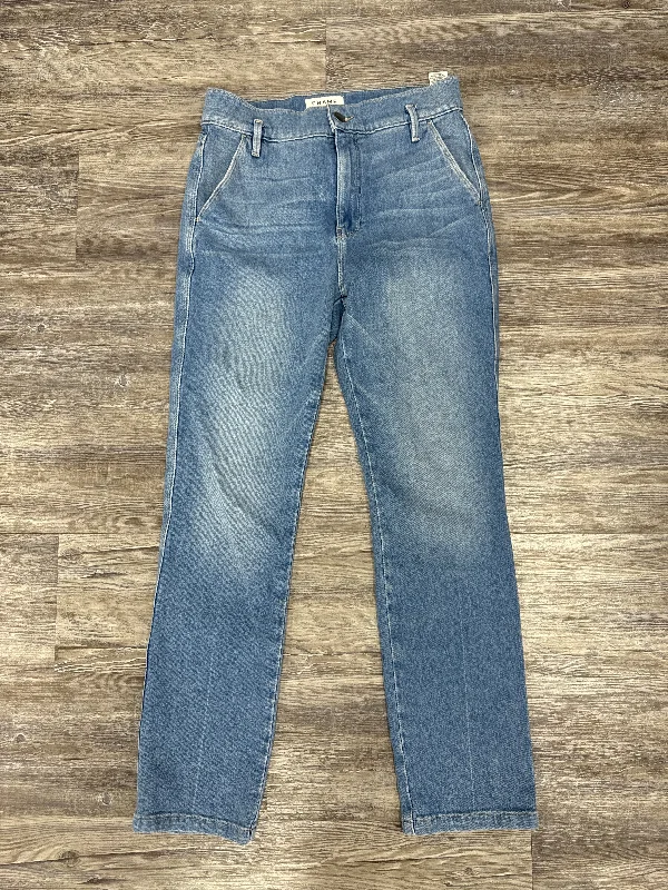 Comfortable Lounge Wear Jeans Designer By Frame In Blue Denim, Size: 4
