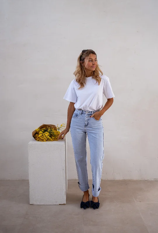 Fashion Must-have Jeans Maddie - bleu clair
