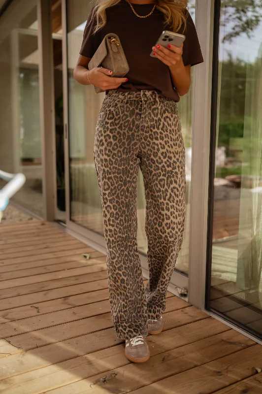 Relaxed Fashion Jeans Max - léopard