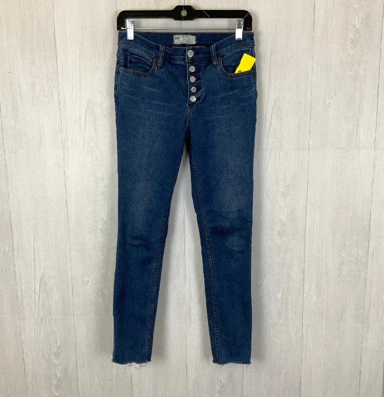 Personalized Wear Jeans Skinny By Free People In Blue Denim, Size: 6