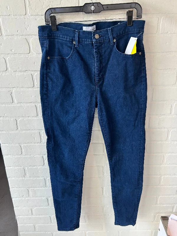 Energy Plan Jeans Skinny By Loft In Blue Denim, Size: 12