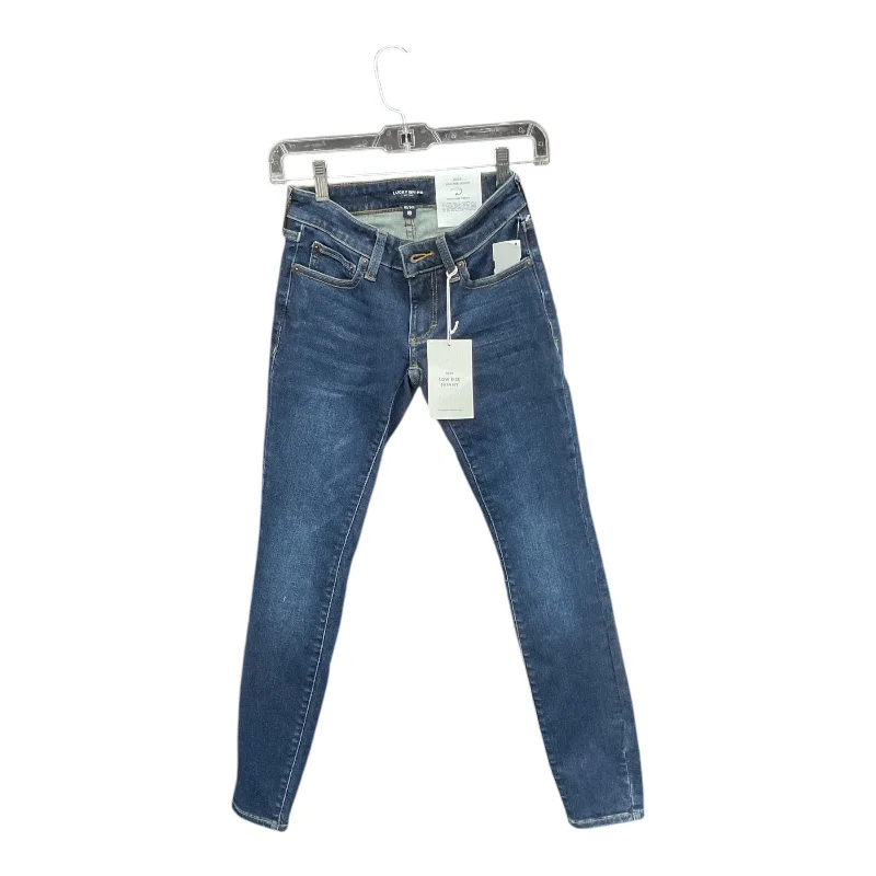 Exclusive Customization Jeans Skinny By Lucky Brand In Blue Denim, Size: 00