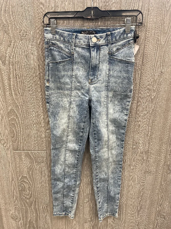 British Fashion Jeans Skinny By Simply Vera In Blue Denim, Size: 2