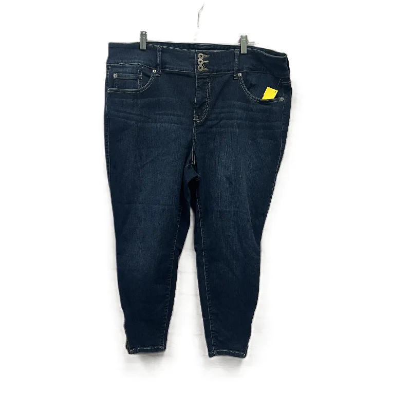 Comfy Chic Wear Jeans Skinny By Torrid In Blue, Size: 22