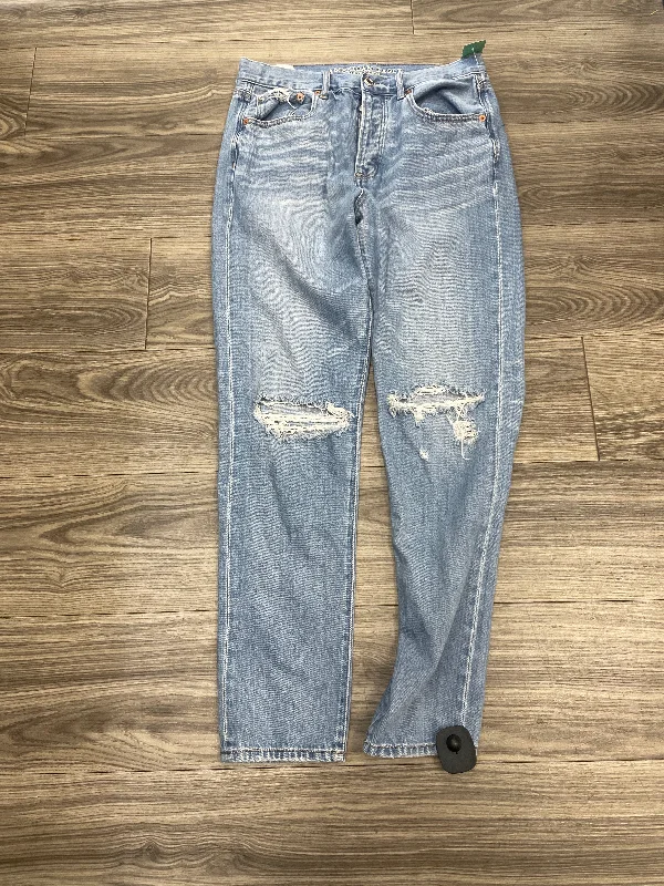 Effortless Style Jeans Straight By American Eagle In Blue, Size: 8