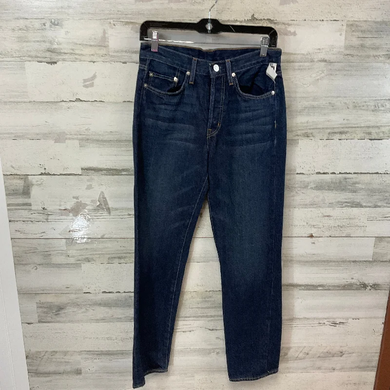 Minimalism Jeans Straight By Edwin In Blue Denim, Size: 2