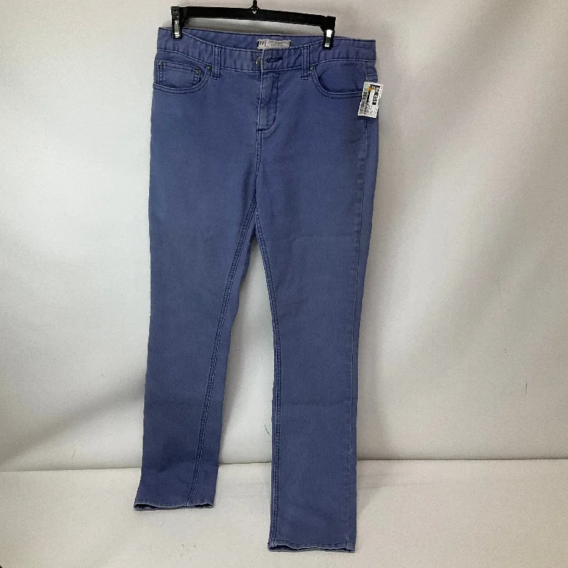 Breathable Comfort Jeans Straight By Free People In Blue Denim, Size: 6