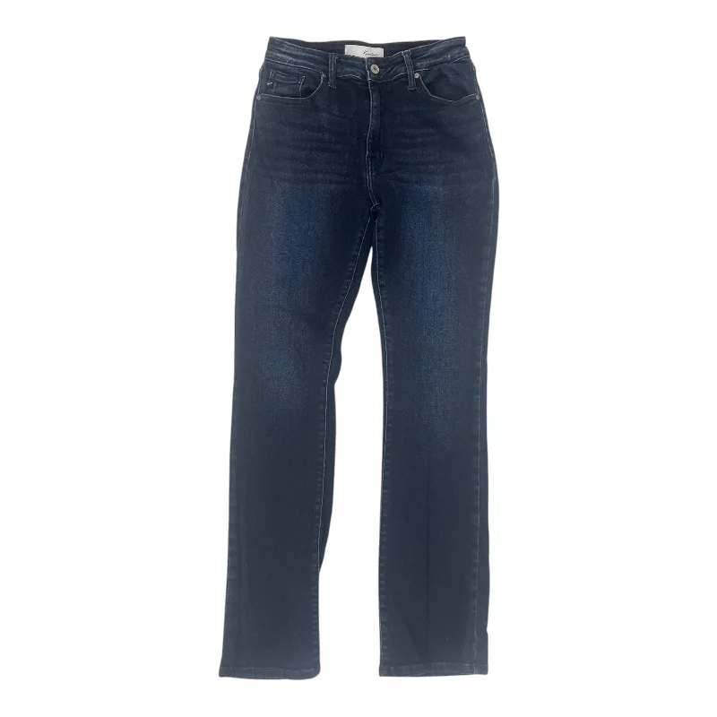 Casual And Versatile Jeans Straight By Kancan In Blue Denim, Size:6