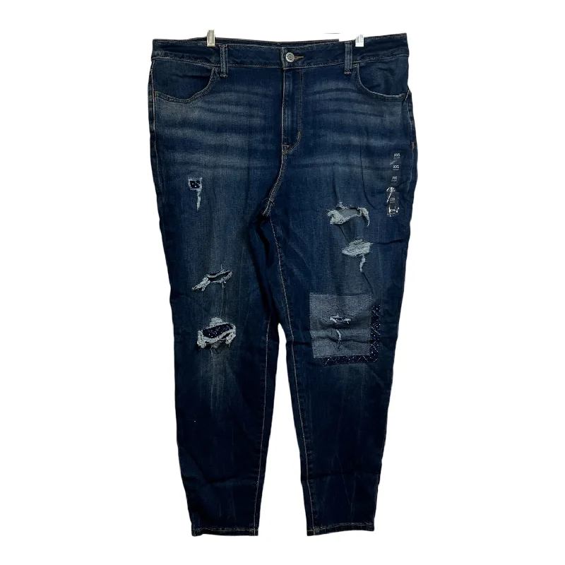 Summer Comfort Jeans Straight By Maurices In Blue, Size: Xxl
