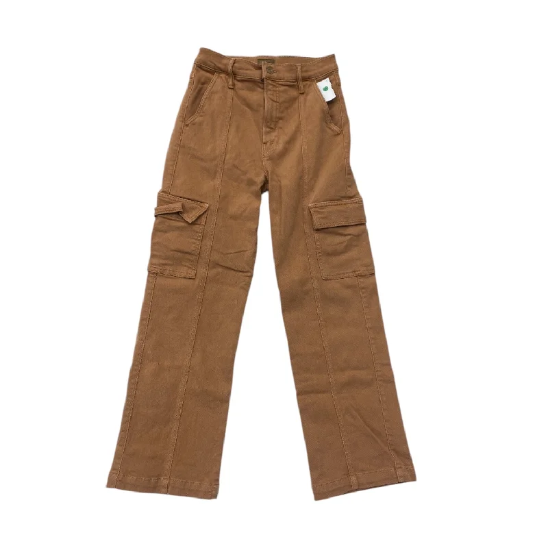 Fashion Design Jeans Straight By Mother Jeans In Brown, Size: 0