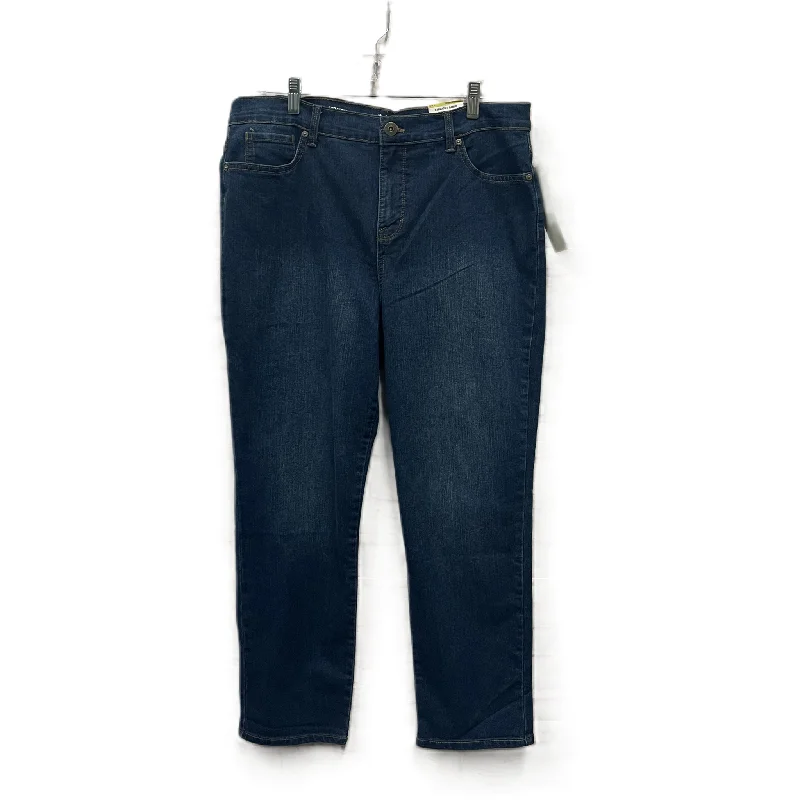 Elegant Casuals Jeans Straight By Style And Company In Blue Denim, Size: 14