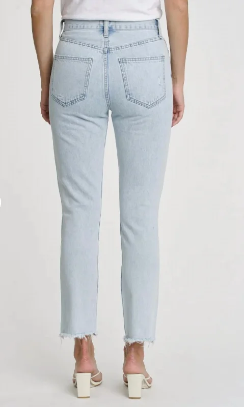 Noble Temperament Keaton High Rise Straight Jean In Rennie