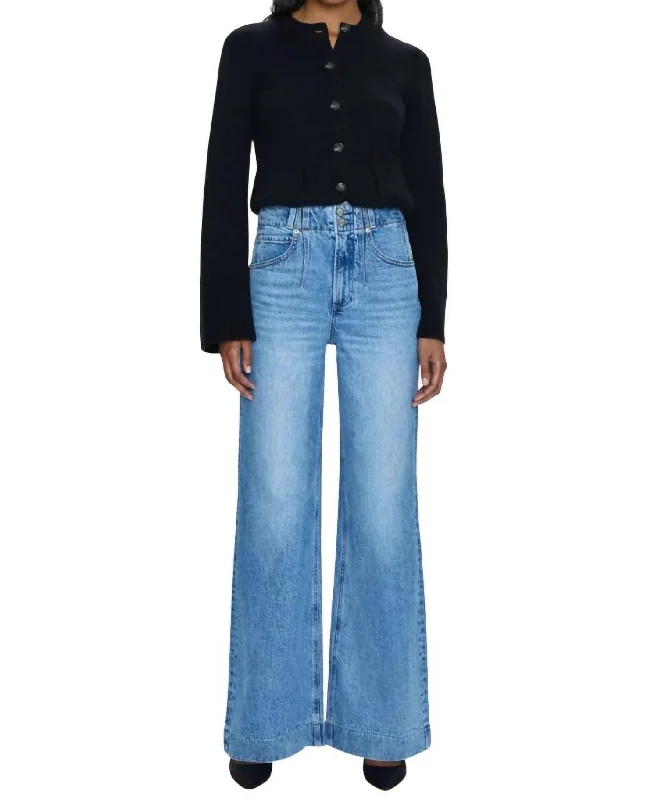 Chic Comfort Lana High Rise Wide Leg Jeans In Gallery