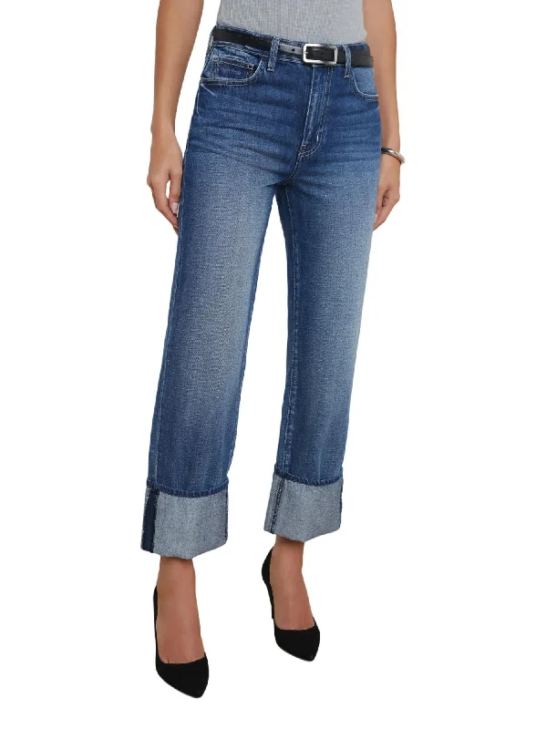 Luxury Classic Leighton Cuffed Stovepipe Jean In Arco
