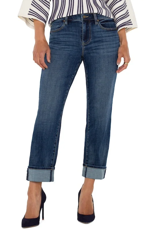 Simple Comfort Marley Girlfriend Cuffed Jean
