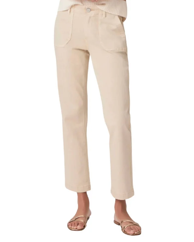 Youthful Style Mayslie Straight Ankle Jeans In Vintage Warm Sand