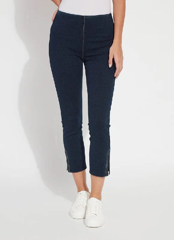 Easy Wear Chic Poppy Embroidered Denim (25" Inseam)