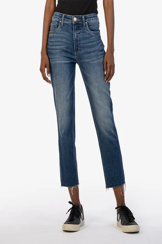 High-end Wear Rachael High Rise Fab Ab Mom Raw Hem