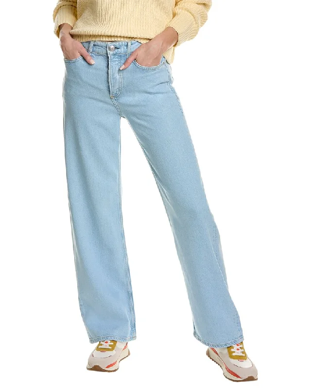 Hooded design rag & bone Featherweight Logan Blossom Wide Leg Jean