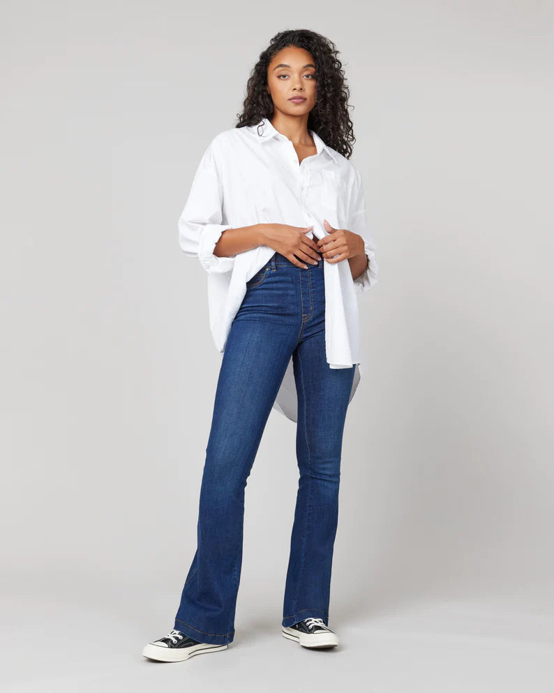 British Style SPANX Flare Jeans Midnight