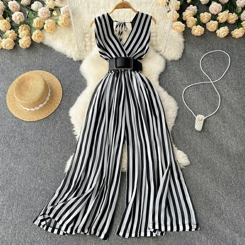 Simple Elegance Becca Belted Jumpsuit