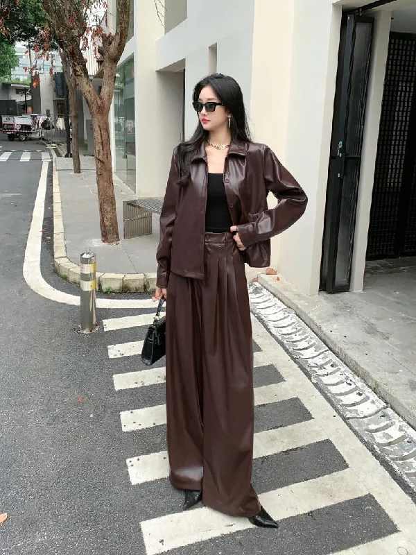 Soft Comfort Wear Biro Leather Premium Coord Set - 2