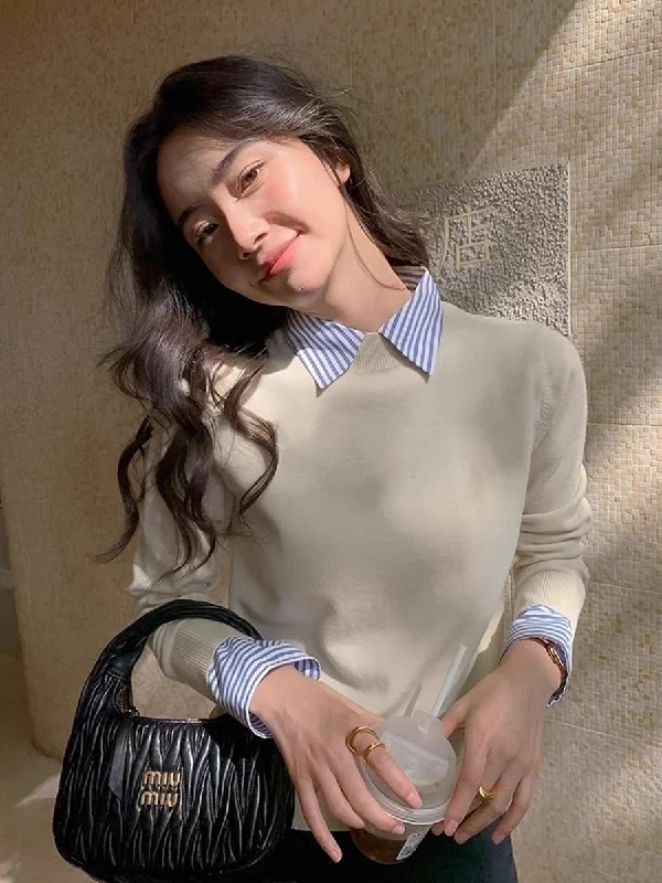 Relaxed Chic Blair Statement Tops with Attached Sweater