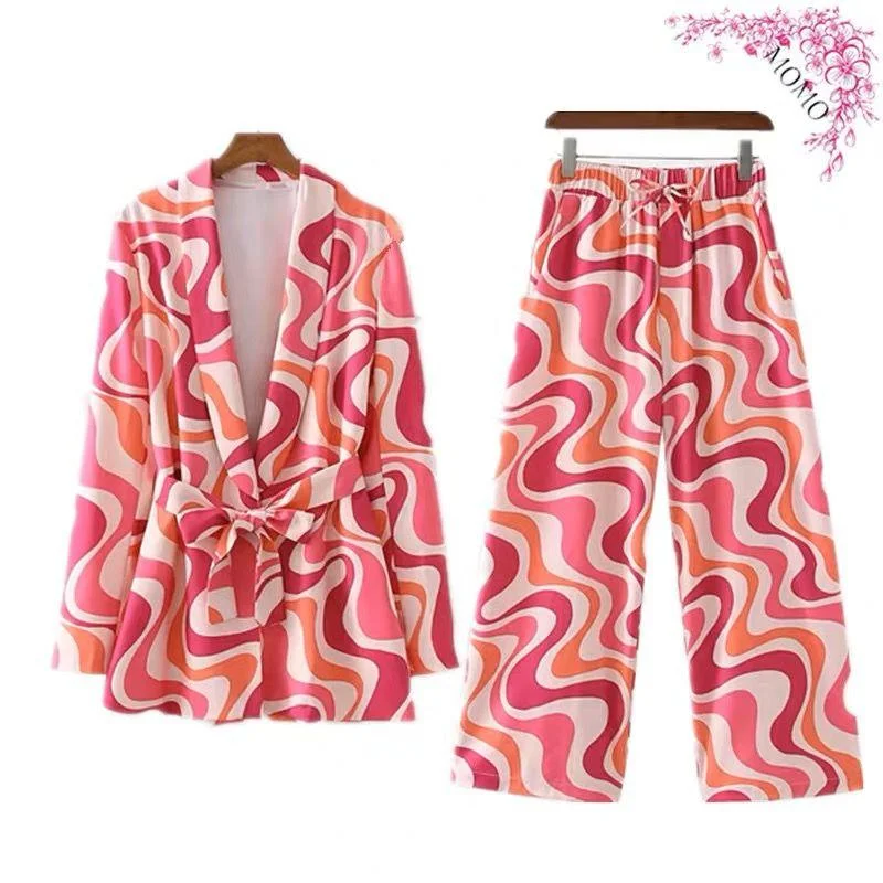 Exquisite Craftsmanship Briana Abstract Print Coord Set