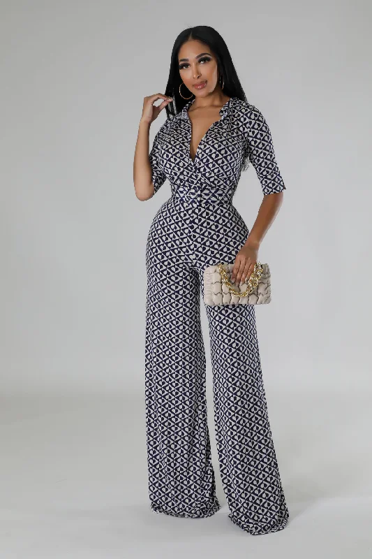 Timeless Comfort Brunching Activities Jumpsuit