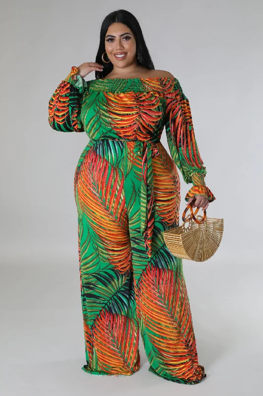 Comfortable Tops Tropical Essence Jumpsuit