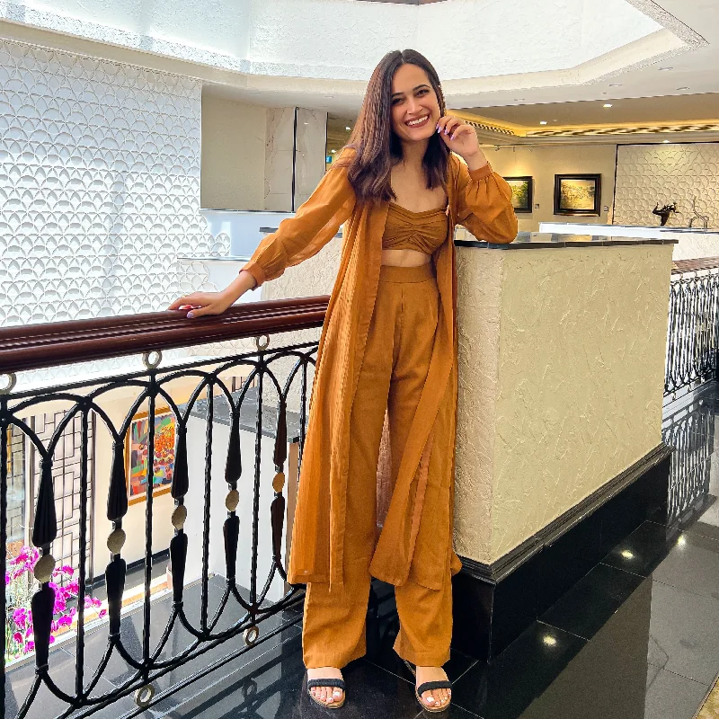 Soft Fabrics Gingerbread Mulmul Co-ord Set