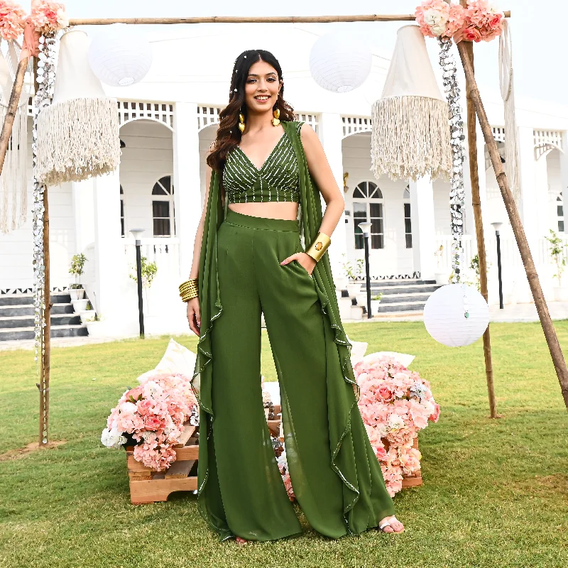 Casual Street Gleaming Olive Co-ord Set