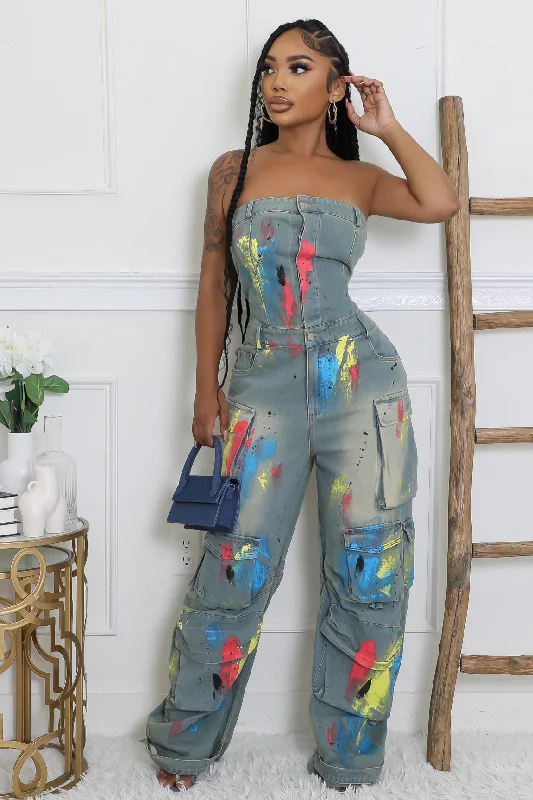 Soft And Comfortable Holding On Jumpsuit