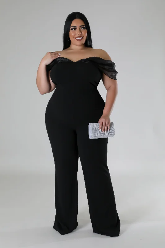 Embroidered Letters I Want More Jumpsuit