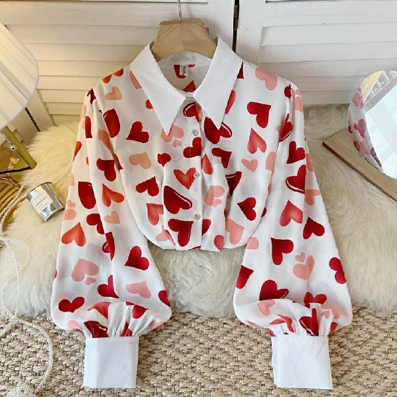 Comfortable Design Martha Hearts Blouse