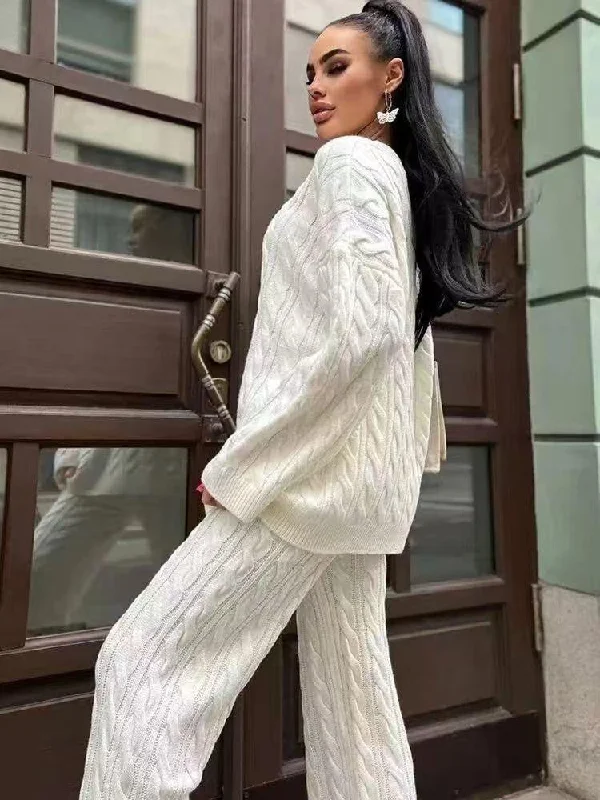 Elegant And Casual Nia Luxe Winter Coord Set - Tracksuit