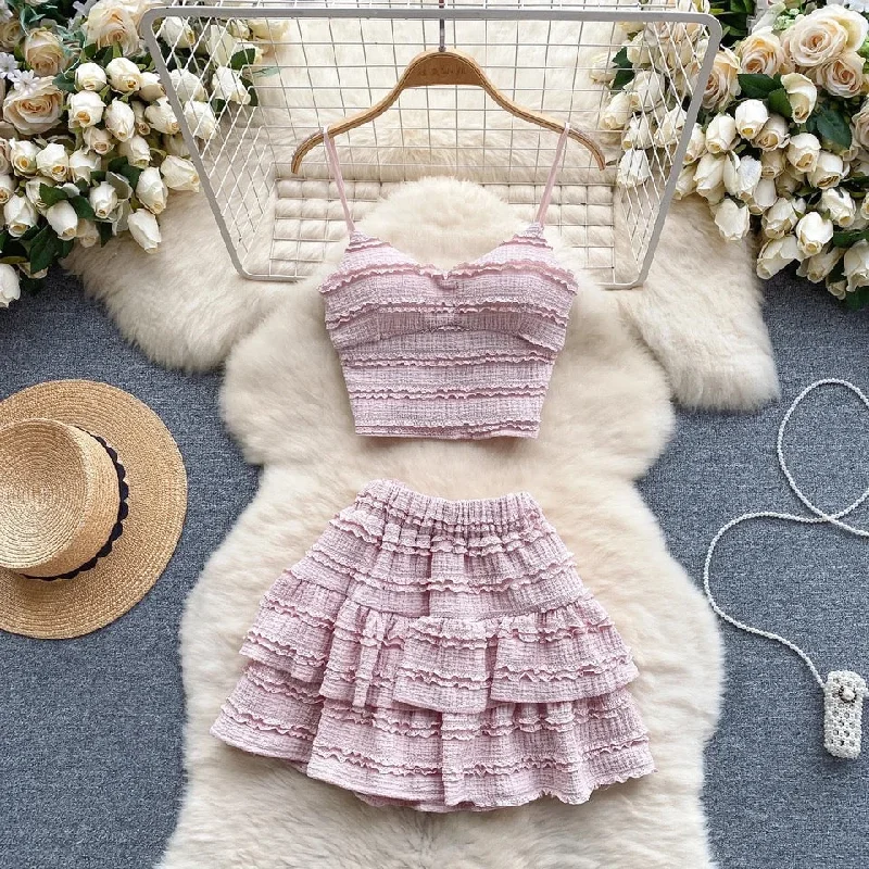 Comfortable Dresses Raina 2 Piece Summer Coord Set - Resortwear