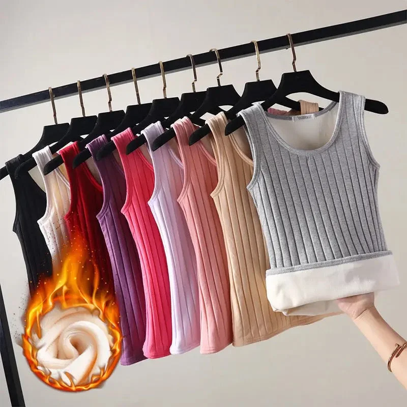 Everyday Comfort Roy Warm Tank Tops with Fleece Lining