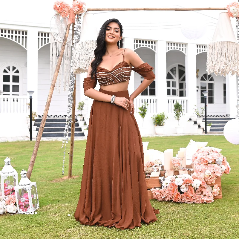 Boutique Recommendation Sliver Mocha Co-ord Set