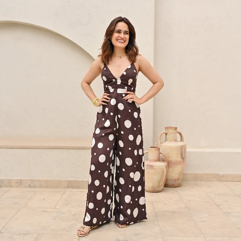 Comfy Layers Sugar Polka Dot Jumpsuit