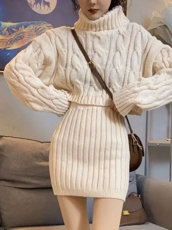 Fashion And Simplicity Vienna Premium Winter Skirt Coord Set