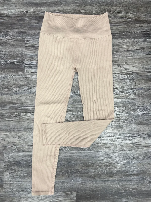 Simple And Comfortable Beige Athletic Leggings Spiritual Gangster, Size M