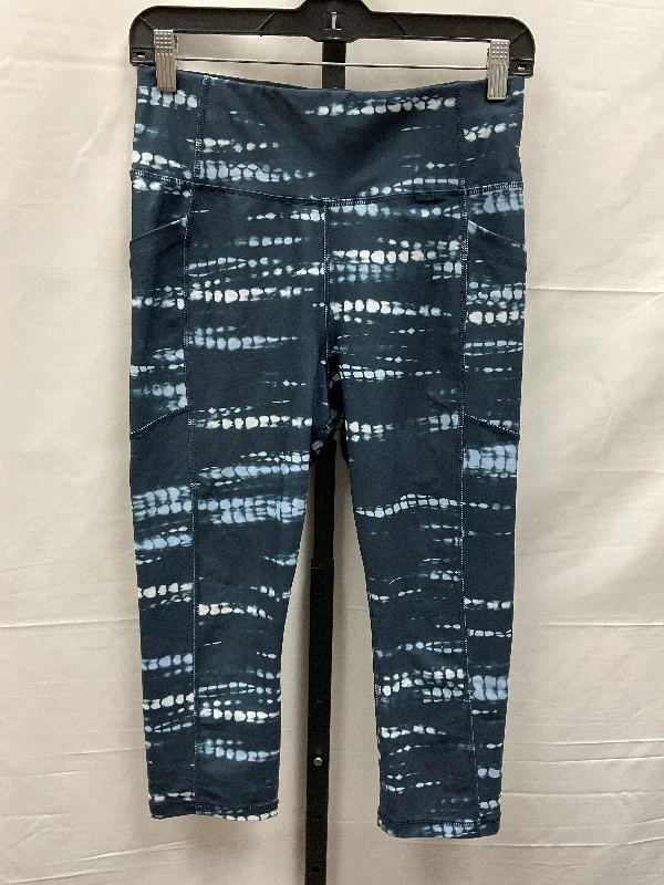 Fashion Selection Blue Athletic Leggings Capris Avia, Size M